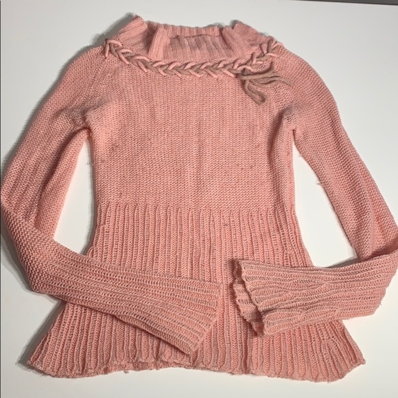 Anthropologie Sleeping On Snow Wool Blend pink Sweater women’s medium - Picture 3 of 8
